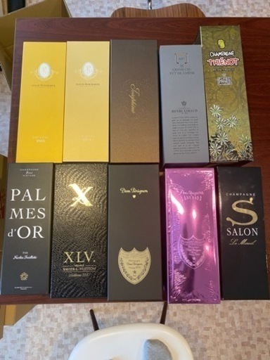 高級シャンパン空き箱