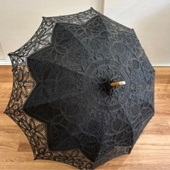 日傘　UVパラソル　黒