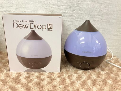 アロマ加湿器　デュードロップM　Dew Drop M HFT-1716WH 2020年製　スリーアップ　THREEUP　アロマディフューザー