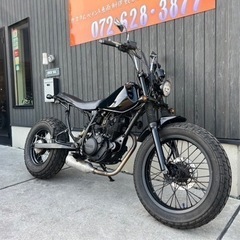 ★20万円　TW200 DG07J ディスクブレーキ！ヤマハ　セル付き！TW ロンスイカスタム　ロンスイ　スカチューン の画像