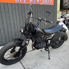 ★20万円　TW200 DG07J ディスクブレーキ！ヤマハ　セル付き！TW ロンスイカスタム　ロンスイ　スカチューン の画像