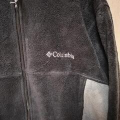 コロンビア　フルジップフリース　ワンポイント　グレー✕ネイビーの画像