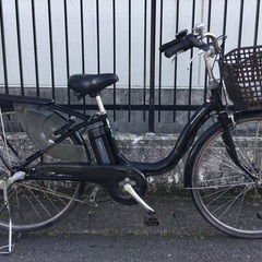 ＜安心快速・整備済み＞◉ヤマハ・26インチ電動アシスト自転車 PASナチュラ・3段変速 X563・ブラック　お手入れピカピカですぐ乗れます！