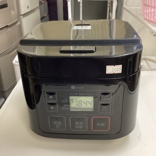 万代店　ニトリ　炊飯器　2021年製　炊飯ジャー　3合炊き