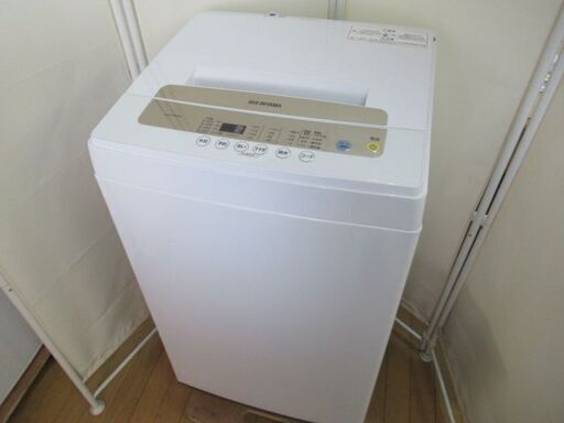 1ヶ月保証/洗濯機/5キロ/5kg/1人暮らし/新生活/単身サイズ/アイリスオーヤマ/IAW-T502EN/中古品/J5163/