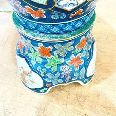 有田焼 飾壺 博山作 金龍窯 孔雀の画像