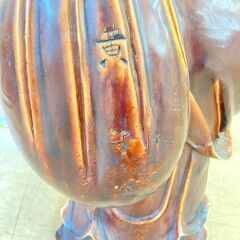 木彫り像 置物 布袋様 七福神 縁起物①の画像