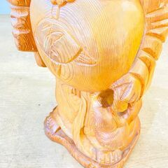 木彫り像 置物 布袋様 七福神 縁起物②の画像