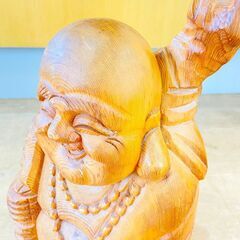 木彫り像 置物 布袋様 七福神 縁起物②の画像
