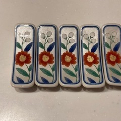 陶器 角型 箸置き ビンテージ品！の画像