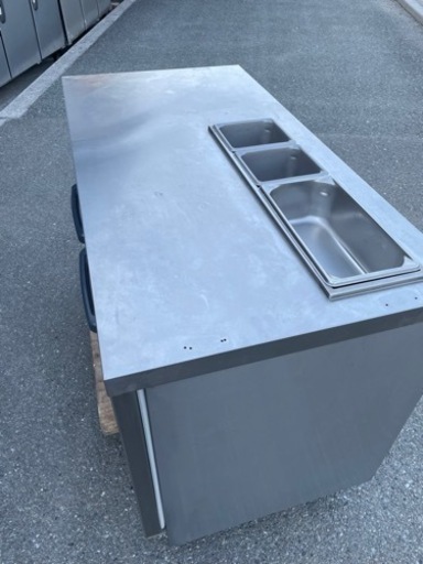 ■中古品 フクシマガリレイ業務用冷蔵庫 LSC-120RE-B 2021年製 1200ｘ600ｘ800ｍｍ ホテルパン付き 動作問題な