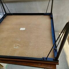 ダイニングテーブル　コーヒーテーブル　オシャレ家具　新生活　アンネテーブル　木目　アイアンの画像