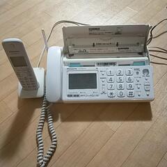 電話機FAX機能付 Panasonic KX-PD301子機有りの画像