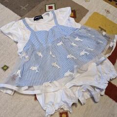 【女のコベビー服（ブランド物含）お譲りします】50〜60cmの夏服、春秋物セットの画像