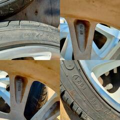 BADXロクサーニ　軽自動車16㌅　テンペストタービン　タイヤ２本バリ山の画像