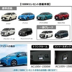 ①TZ 安心給電キット もしもの時に車から給電！ V9TZZK002　(トヨタのオリジナルブランド)の画像
