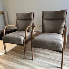 【美品】ダイニングチェア×2(座り心地◎)
