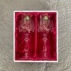 ワイングラス　ペア　by HOYA CRYSTAL H&B の画像