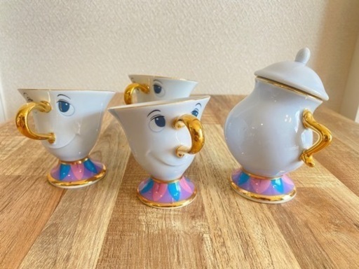 美女と野獣　ポット夫人　チップ　正規品　ディズニー