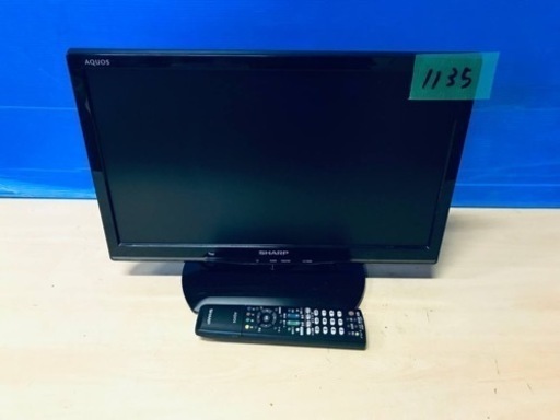 ②1135番 シャープ✨テレビ✨LC-19K90‼️
