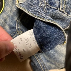 未使用ワッペン付きジーンズ　レディースの画像