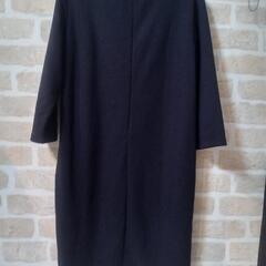 新品★ユニクロ七分袖ストレッチワンピース★Lサイズの画像