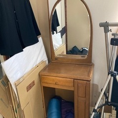 大塚家具 鏡台 レトロ 椅子なし 難あり
