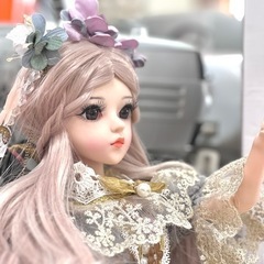BJDドール　花モチーフ