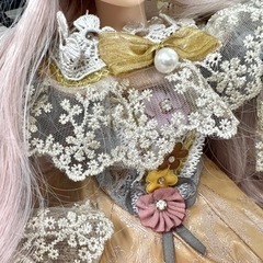 BJDドール　花モチーフの画像