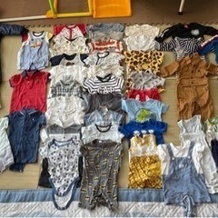 男の子用　ロンパース、スタイ等　55点