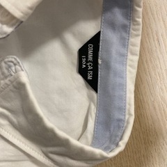 中古　COMME CA ISM   白 半袖シャツ 130の画像