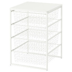 IKEA JONAXEL ヨナクセル 収納コンビネーション ホワ...