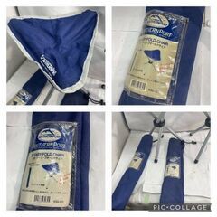 SOUTHERNPORT　イージーフォールドチェア　2個セット　高さ38.5㎝　奥行・幅30㎝　＃25775の画像