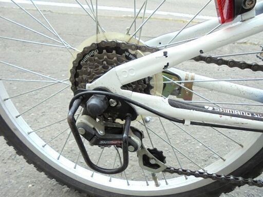 札幌白石区 22インチ 子供用 自転車 スポルディング 6段変速 ブルー ちょい訳あり 本郷通店