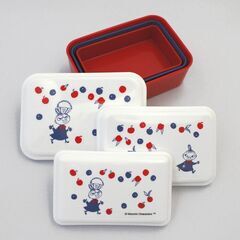 新品 未使用 ムーミン お弁当箱 ドーム型シール容器3個セット(入れ子式) ミイ トリコロール 入園 入学 おしゃれ かわいい お弁当箱 日本製 ギフトプレゼントの画像
