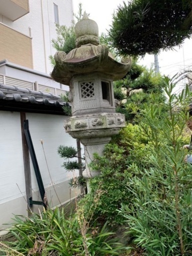 灯籠　石灯籠　引き取り限定　干支　①