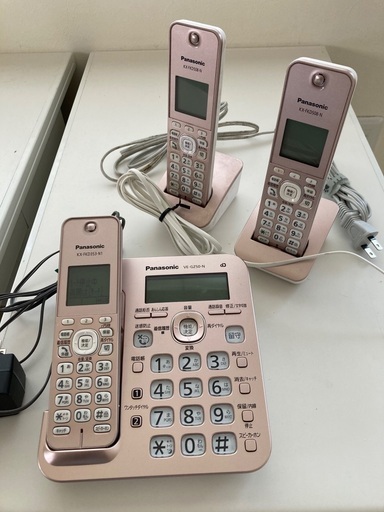 子機2台付き、Panasonic電話機