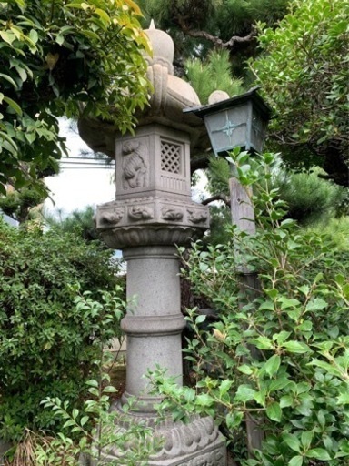 石灯籠　灯籠　石　干支　虎　寅　トラ　引取り限定　⑦