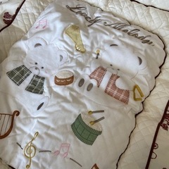 ベビー掛け布団＆ホワイトカバーの画像