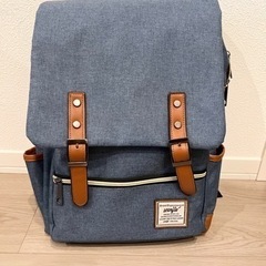 【美品】スクエアおしゃれリュック レディース メンズ 大容量