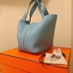 エルメス　ピコタンロック　ブルーノール　MM
