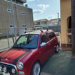 ミラジーノL700S　スポーツマフラー　車高調　エンケイホイールの画像