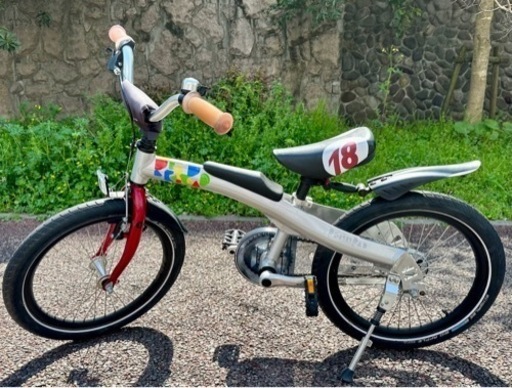 子ども用ステップアップ自転車18インチ