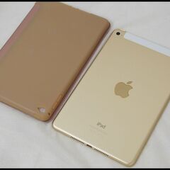 中古 SIMロック解除済 iPad mini4 (第4世代) 32GBゴールド MNWG2J/A