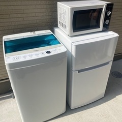 配送設置可能‼️お任せ3点セット✨洗濯機✨冷蔵庫✨電子レンジ✨の画像