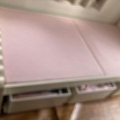 姫系　白シングルベッド