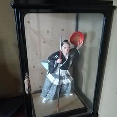 人形のみ3点セット　侍・サムライ、男の子女の子、鼓をさげた童の画像