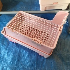 【むじんはんばい】小動物用トイレ　ペットベッド　うさぎのトイレの画像