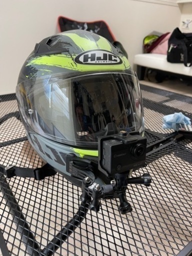 HJCインナーバイザー付きフルフェイスヘルメットI70中古品おまけのカメラ付き