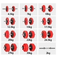LEADING EDGE   ダンベル（30kg×2）・バーベルシャフト・カラーの画像
